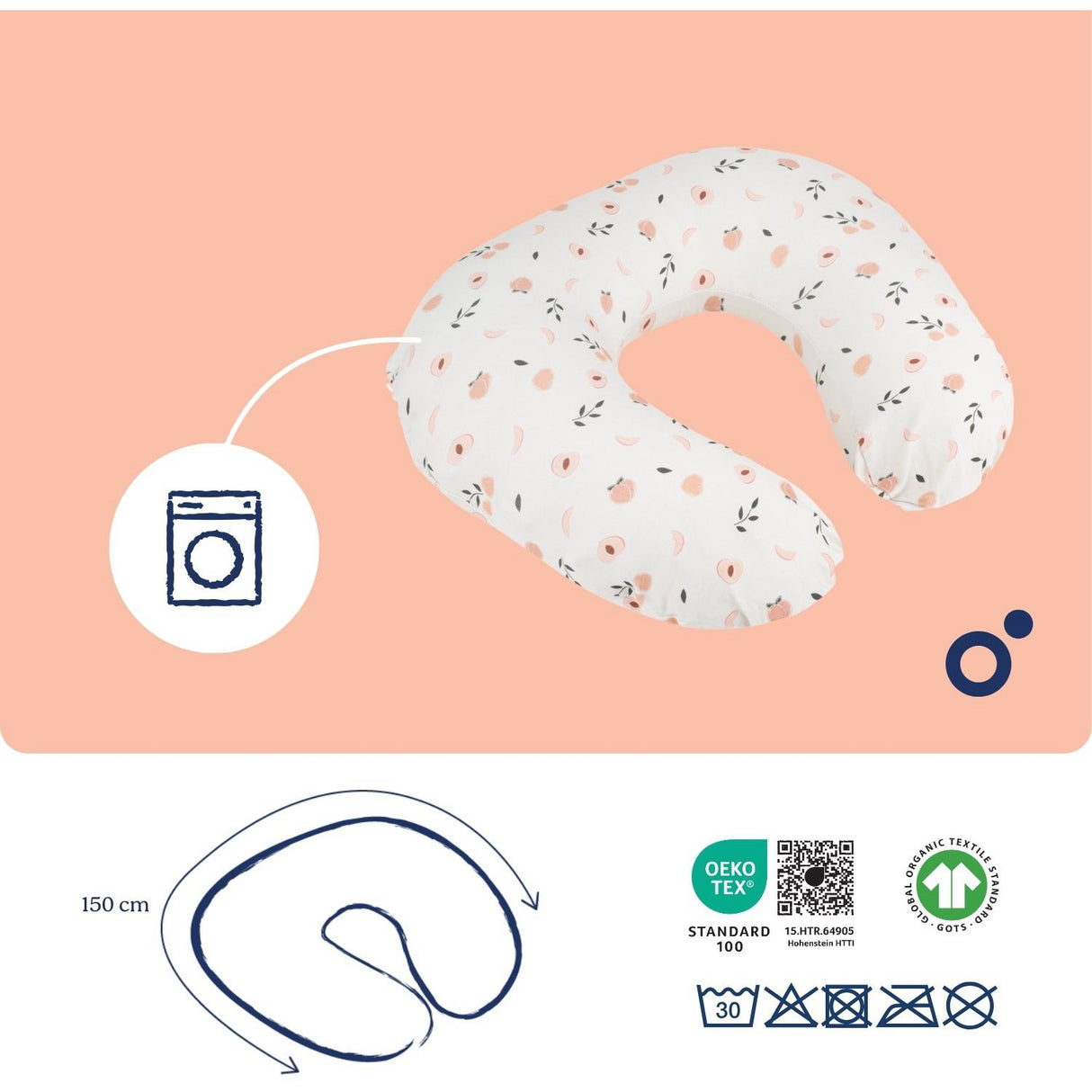 Doomoo Peach Nursing Pillow