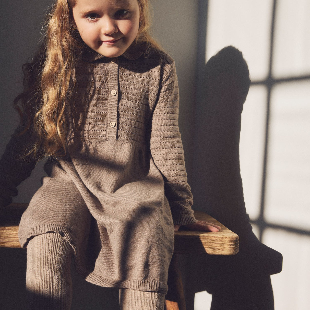 Huttelihut Cinder Melange Dress Ls Knit W. Wool