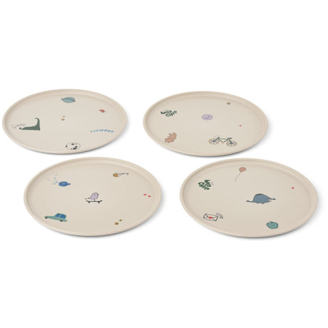 LIEWOOD Tamtam / Sandy Remco Plate 4-Pack