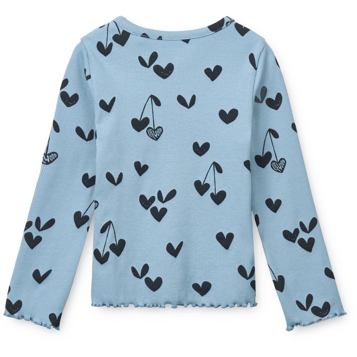 LIEWOOD Sweethearts / Beach Blue Nieve Printed Longsleeve Rib T-shirt