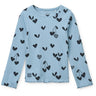 LIEWOOD Sweethearts / Beach Blue Nieve Printed Longsleeve Rib T-shirt