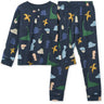 LIEWOOD Dino Roar / Classic Navy Wilhelm Grow Printed Pyjamas Set