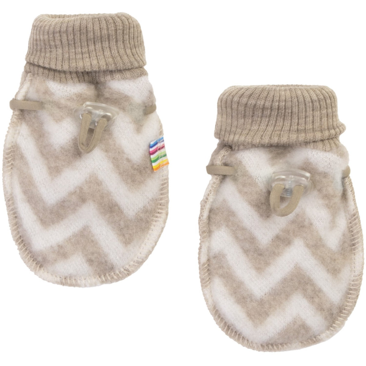 Joha Beige Mittens Double Layer