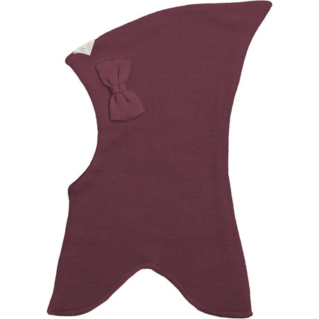 Racing Kids Burgundy Nisse Balaclava With Bow