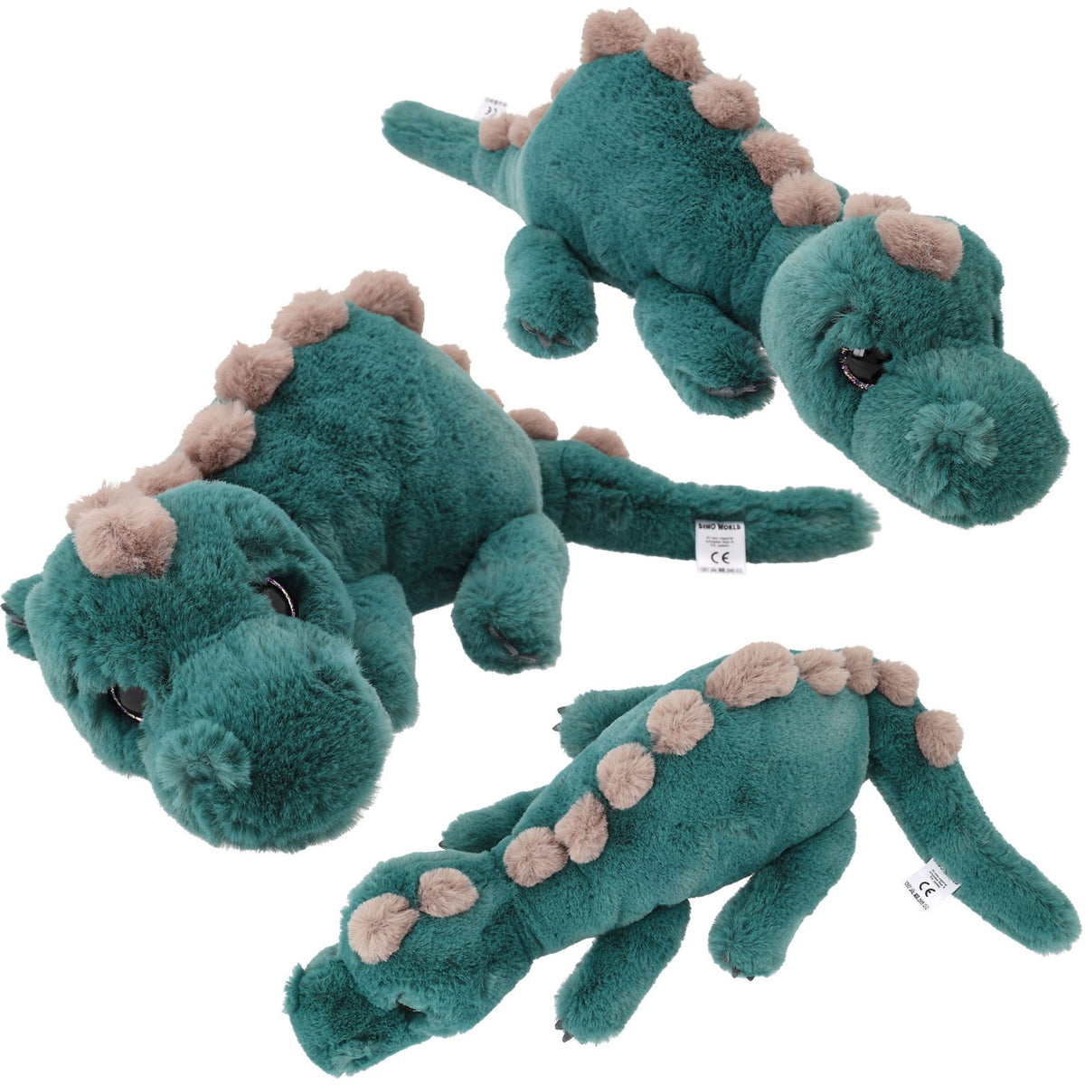 Dino World + Action Green Dinosaur Plush 50 Cm