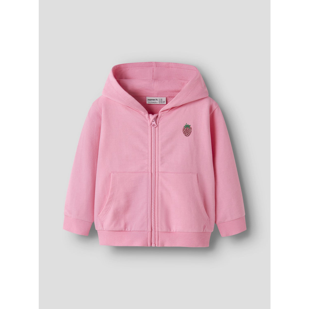 Name It Pink Drink Glitter Strawberry Nmfvalonny Ls Nreg Swe Card Wh Unb