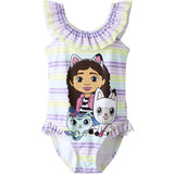 Name It Orchid Bloom Nmfpmelisa Gabby Swimsuit Sky