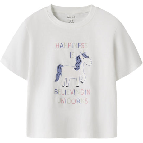 Name It Bright White Happiness Nmfvelda Ss Nreg Top