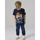 Name It Navy Blazer Nmmarson Fireman Ss Nreg Top Box Mat
