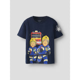 Name It Navy Blazer Nmmarson Fireman Ss Nreg Top Box Mat