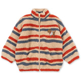 Konges Sløjd Tangerine Stripe Jody Embroidery Teddy Jacket Grs