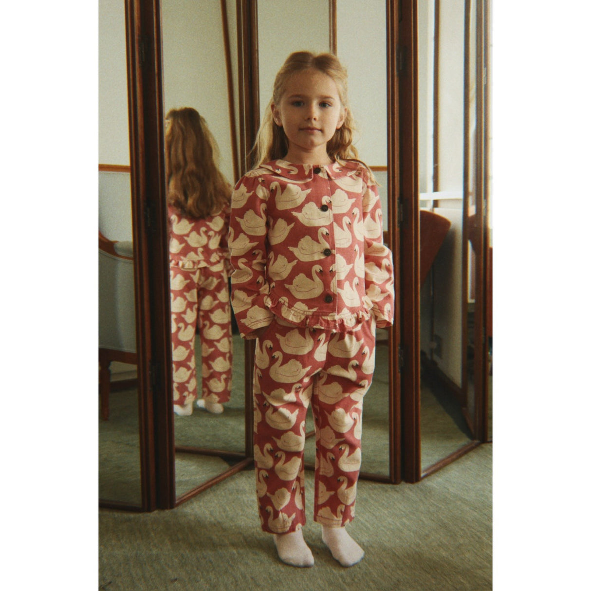 Konges Sløjd Swan Rose Magot Frill Pants Gots