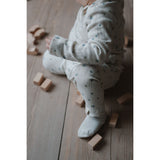 Petit Piao Eggnog Blueberry Aop Ppgracie Pointelle Leggings