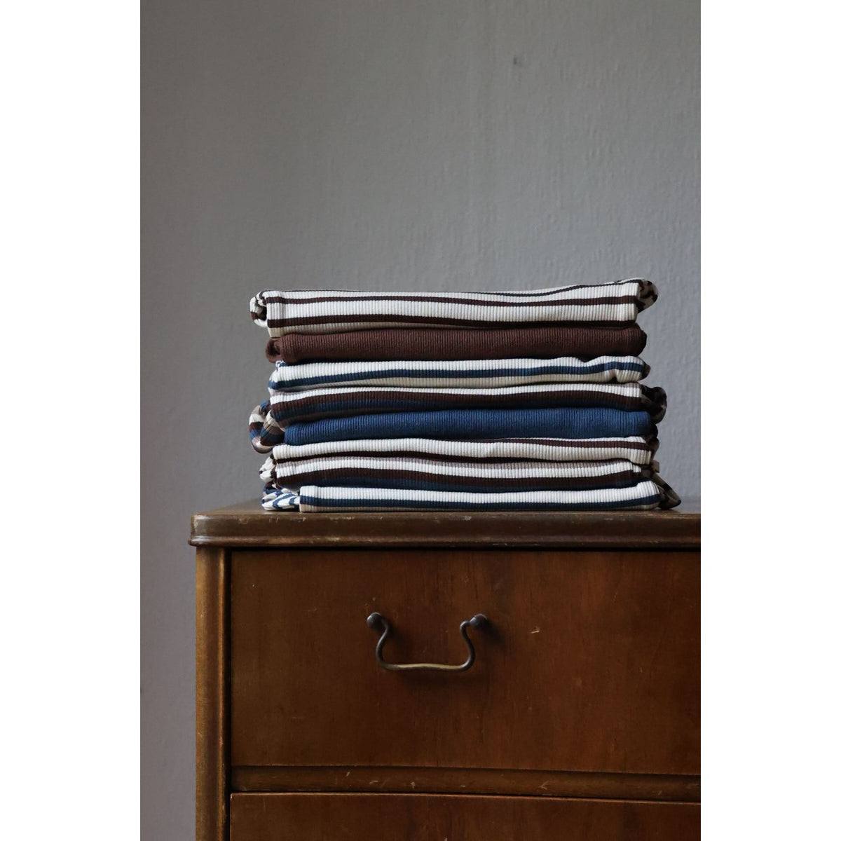 Petit Piao Chestnut Striped Ppsky L_S Body