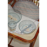 Konges Sløjd Swan Blue Sparkly Dinner Set