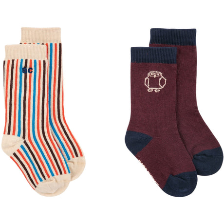 Bobo Choses Red Curious Owl Socks Pack