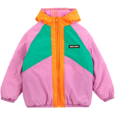 Bobo Choses Fuchsia Almost Moiré All Over Reversible Anorak