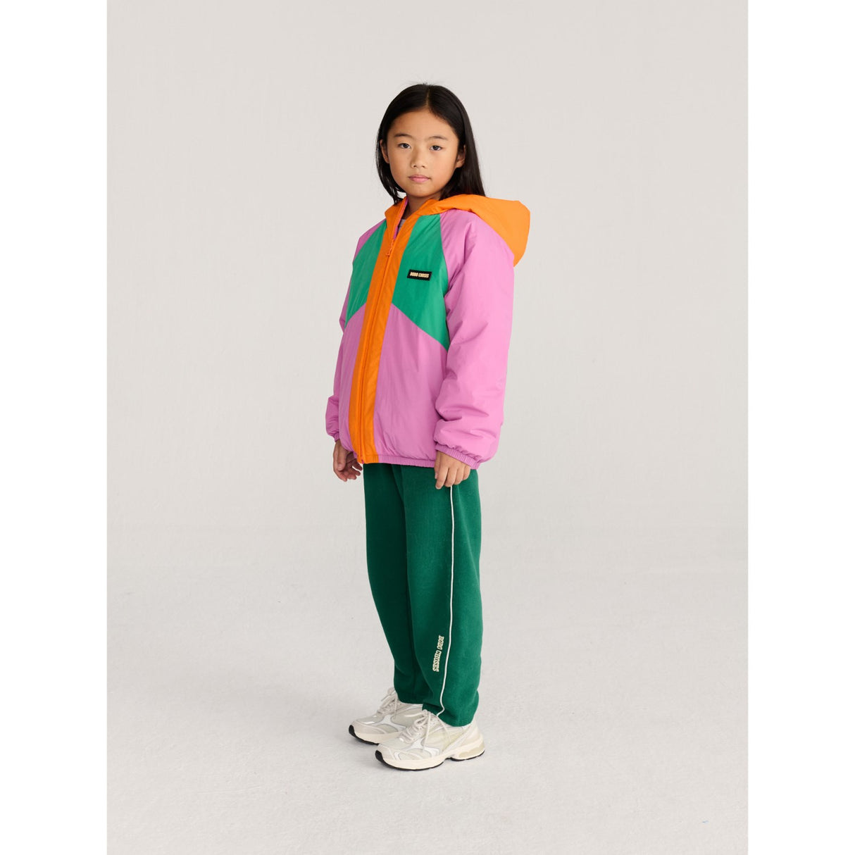 Bobo Choses Fuchsia Almost Moiré All Over Reversible Anorak
