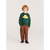 Bobo Choses Dark Green Pixel Abduction Jacquard Jumper