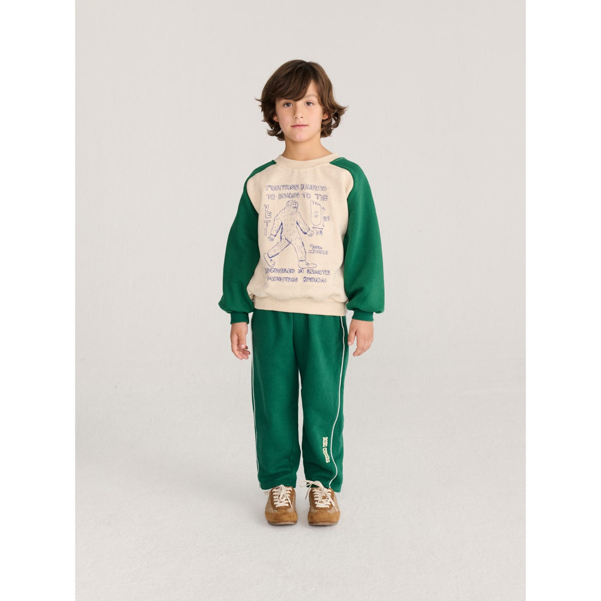Bobo Choses Offwhite Mr. Footish Raglan Sweatshirt