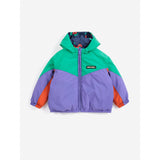 Bobo Choses Navy Blue Stamp Bloom All Over Reversible Anorak