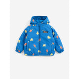 Bobo Choses Blue Mush Monster Duo All Over Reversible Anorak
