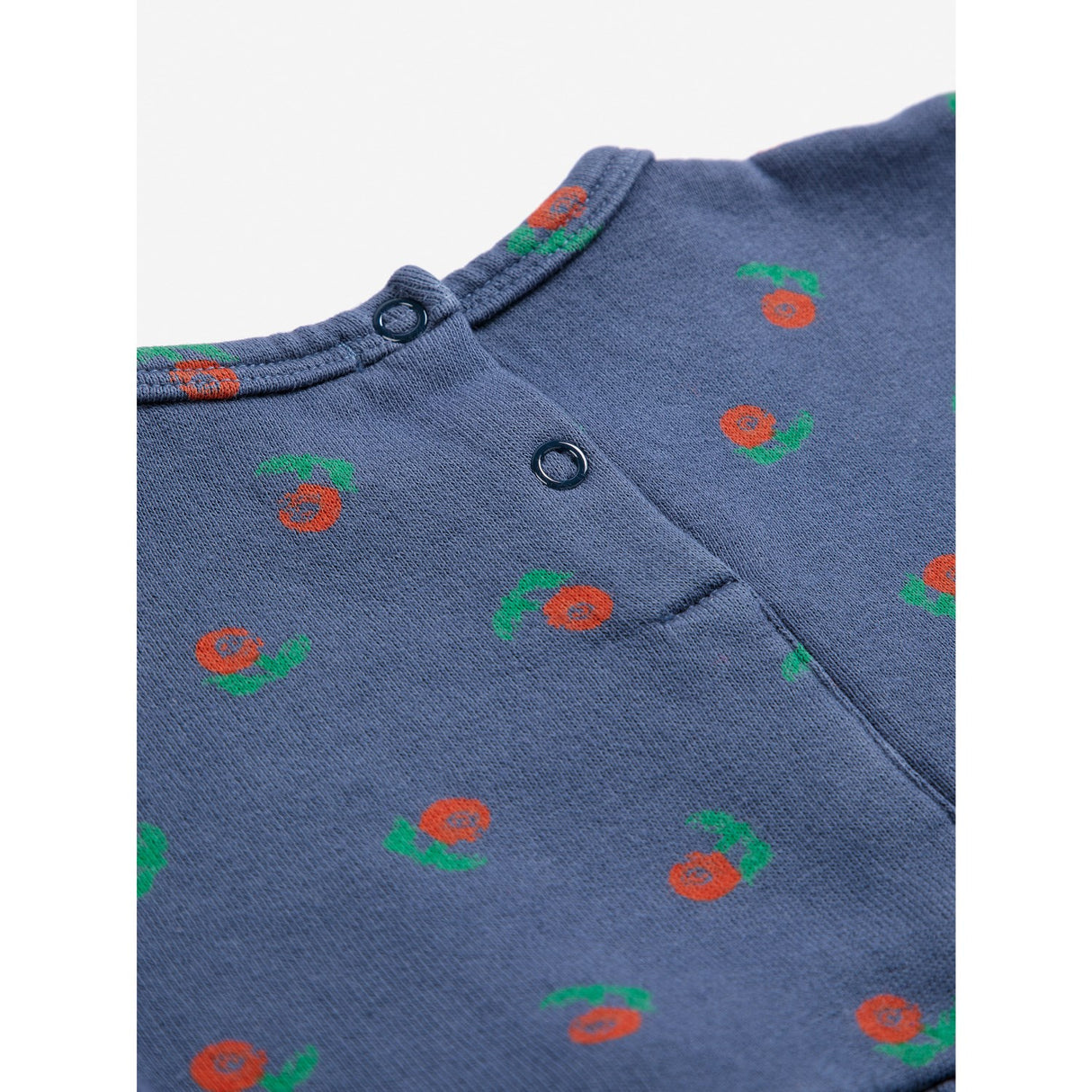 Bobo Choses Navy Blue Stamp Bloom All Over Fleece Dress