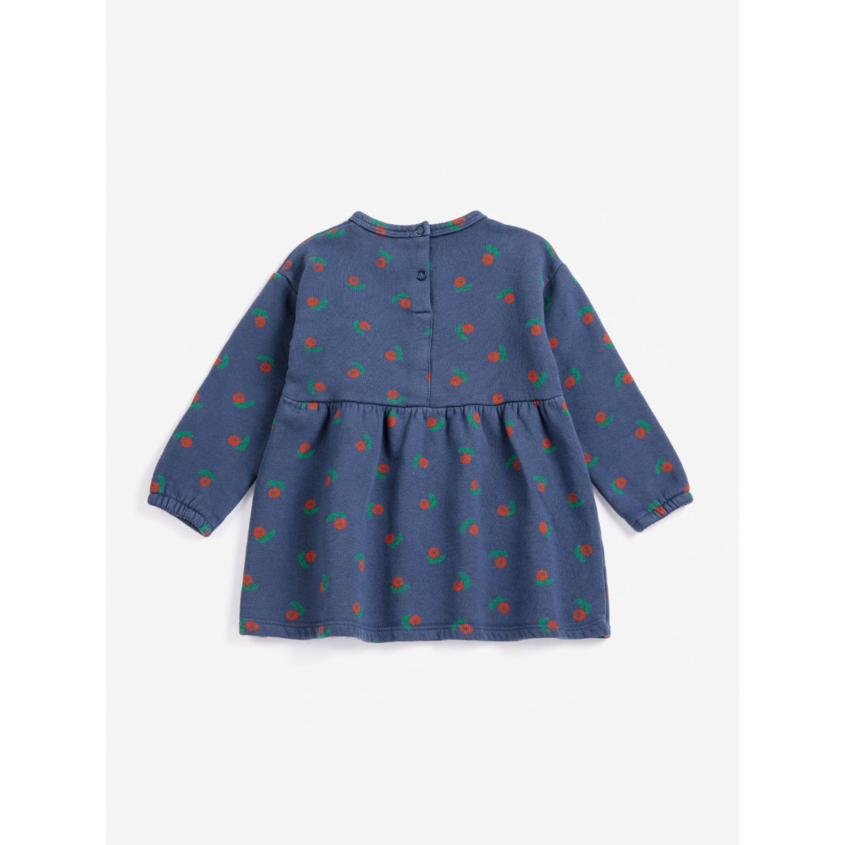 Bobo Choses Navy Blue Stamp Bloom All Over Fleece Dress