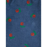 Bobo Choses Navy Blue Stamp Bloom All Over Corduroy Pants