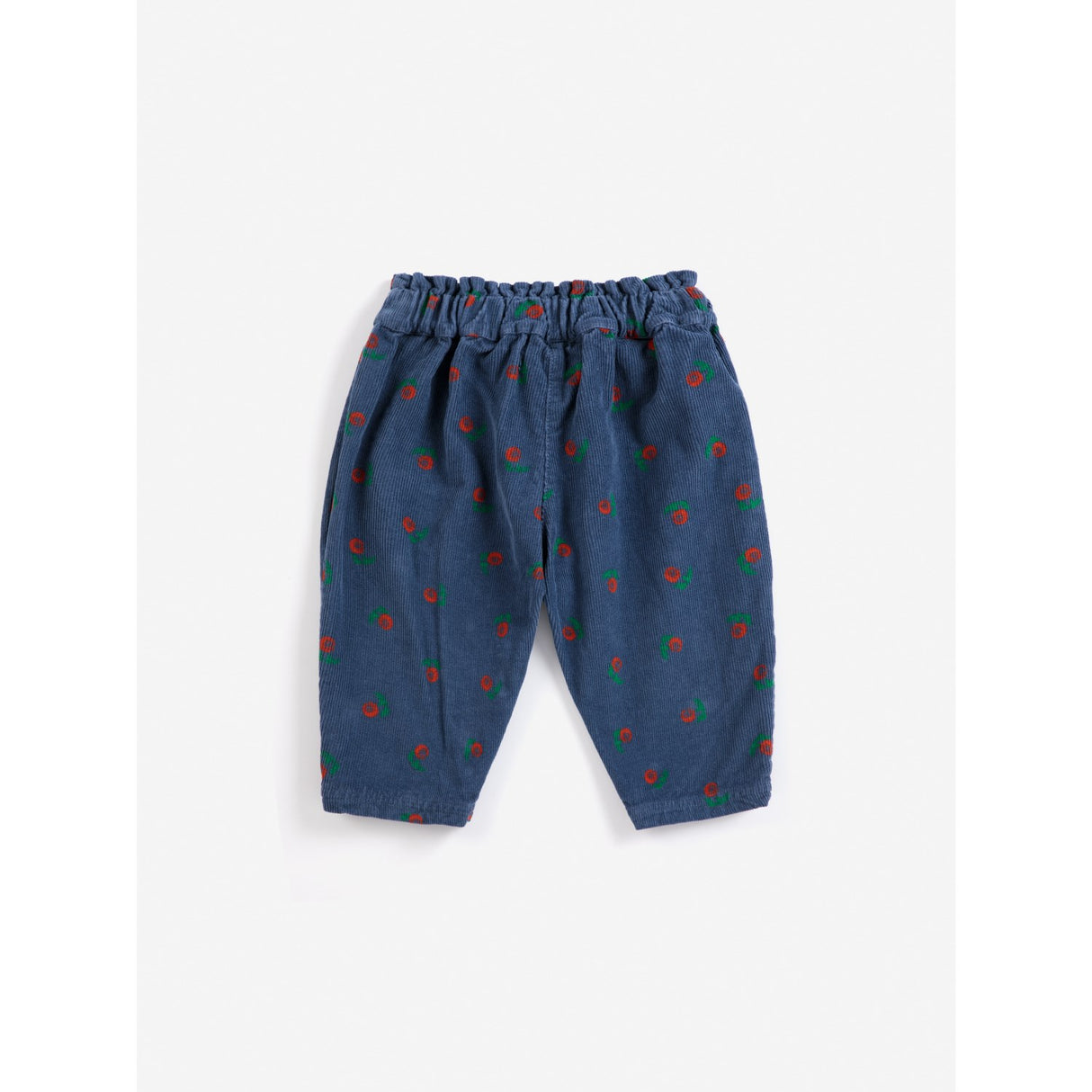 Bobo Choses Navy Blue Stamp Bloom All Over Corduroy Pants