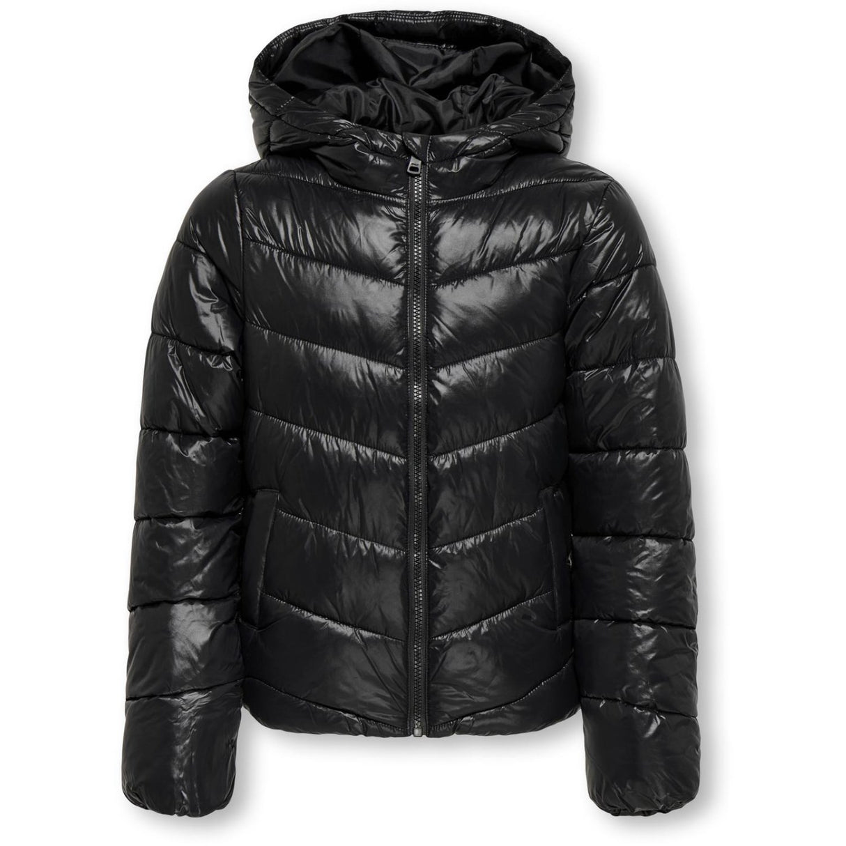 kids ONLY Black Kogkajsa Light Quilt Hood Jkt Otw Noos