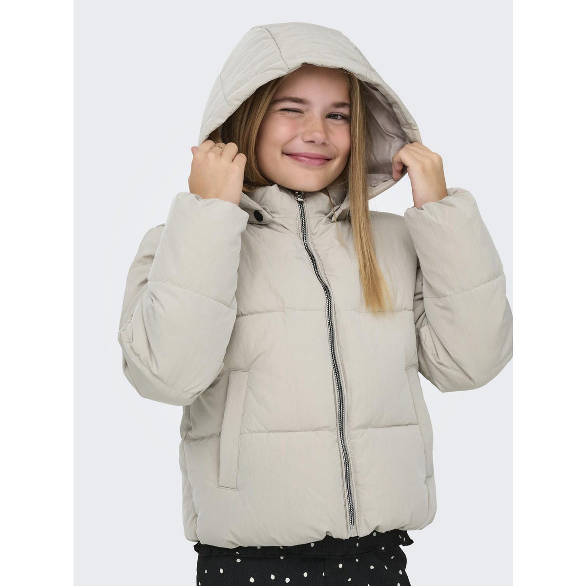 kids ONLY Pumice Stone Kogdolly Life Sht Puffer Jacket Otw Noos