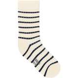 minipop® Navy/Off White Minipop Bamboo Socks Stripe