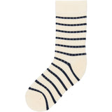 minipop® Navy/Off White Minipop Bamboo Socks Stripe