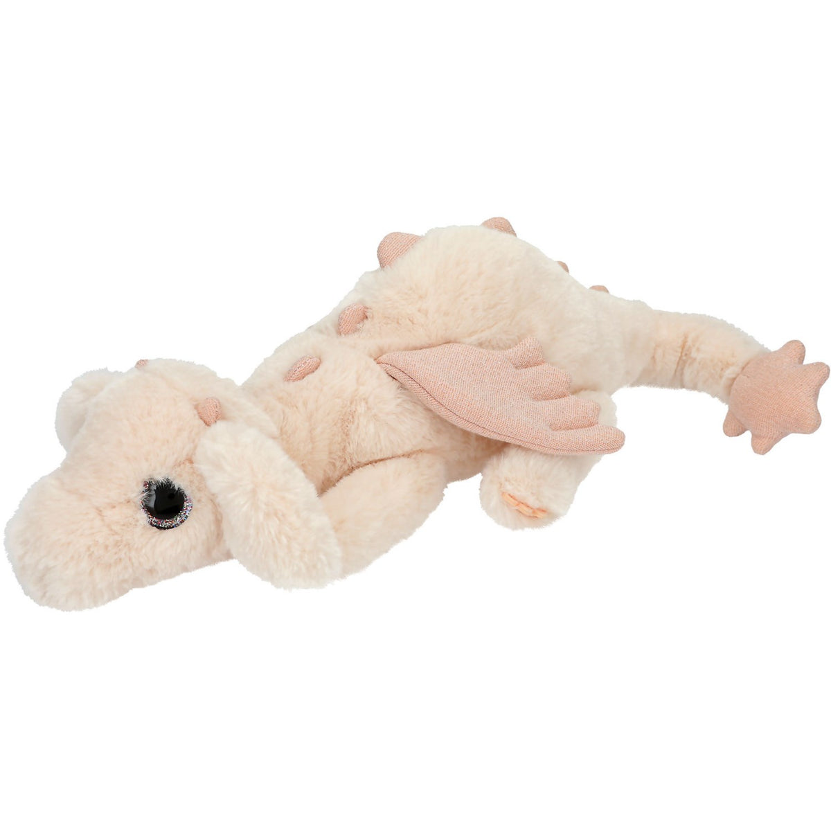 Dino World + Action Abricot Snukis Drage Plush With Glitter Wings