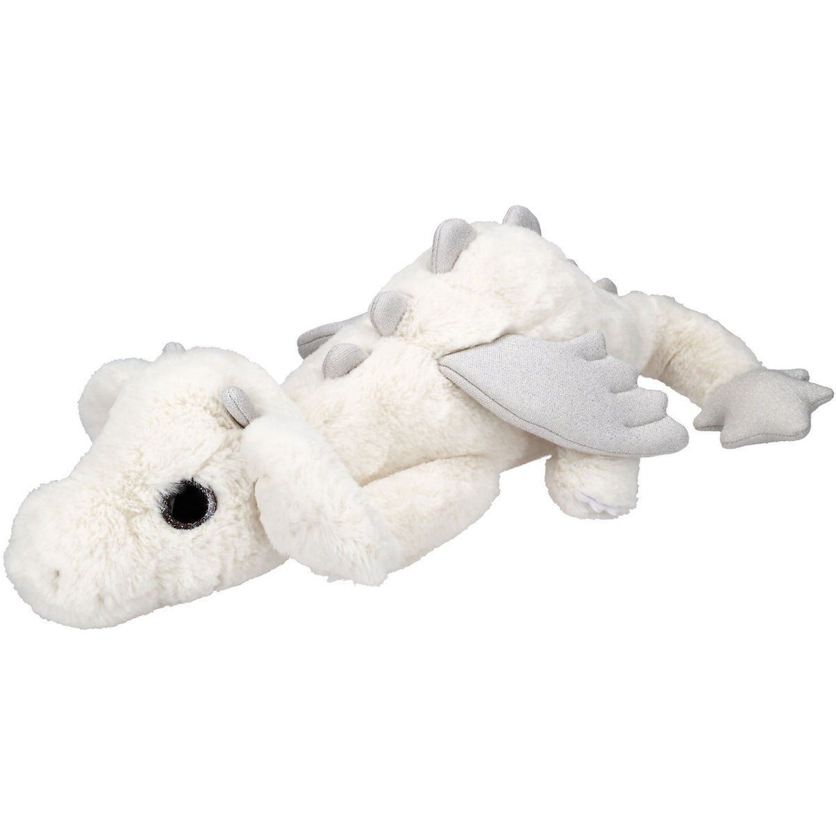 Dino World + Action White Snukis Drage Plush With Glitter Wings 65 Cm
