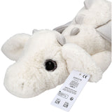Dino World + Action White Snukis Drage Plush With Glitter Wings 65 Cm