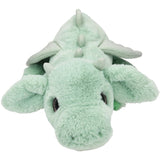 Dino World + Action Light Green Snukis Drage Plush With Gold Glitter Wings 65 Cm