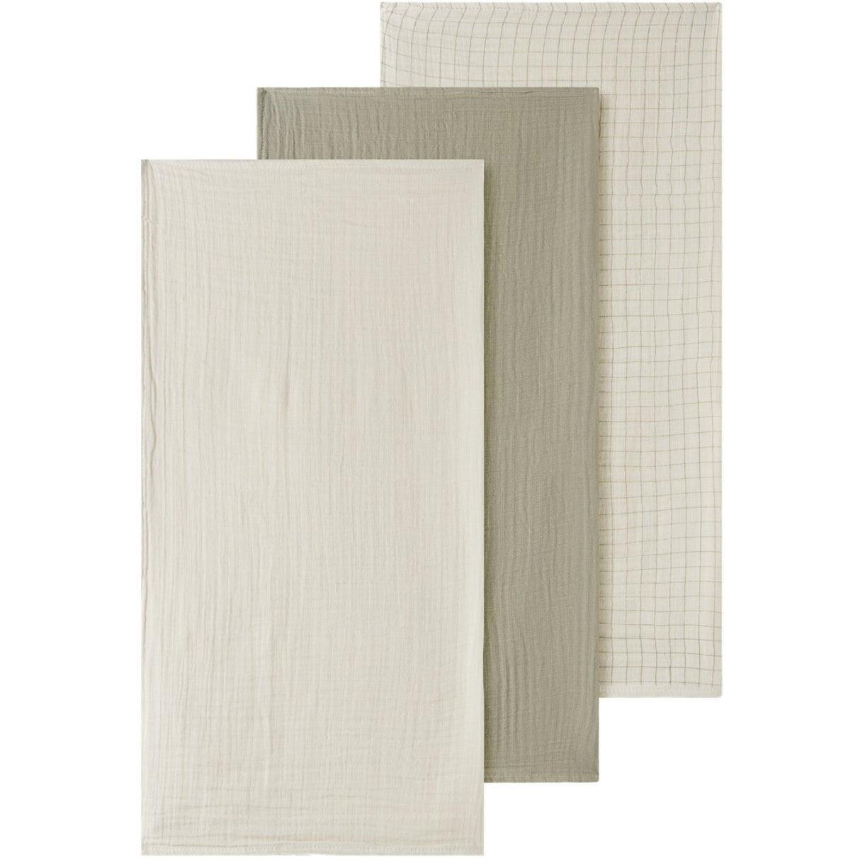 Lil'Atelier Moss Gray Turtledove Nbnisley 3-Pack Nappies Lil