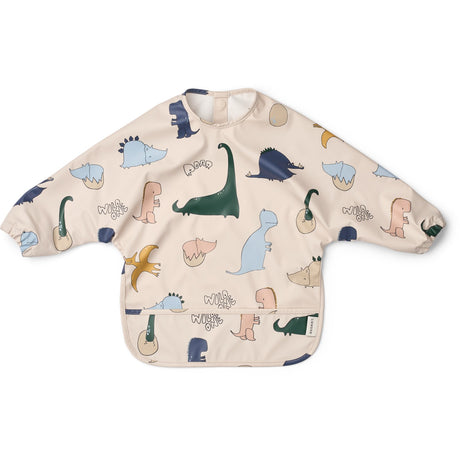 LIEWOOD Dino Roar / Sandy Merle Printed Cape Bib