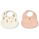 LIEWOOD Wild Child / Rosey Ember Printed Bib 2-pack