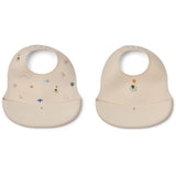 LIEWOOD Flying / Sandy Ember Printed Bib 2-pack