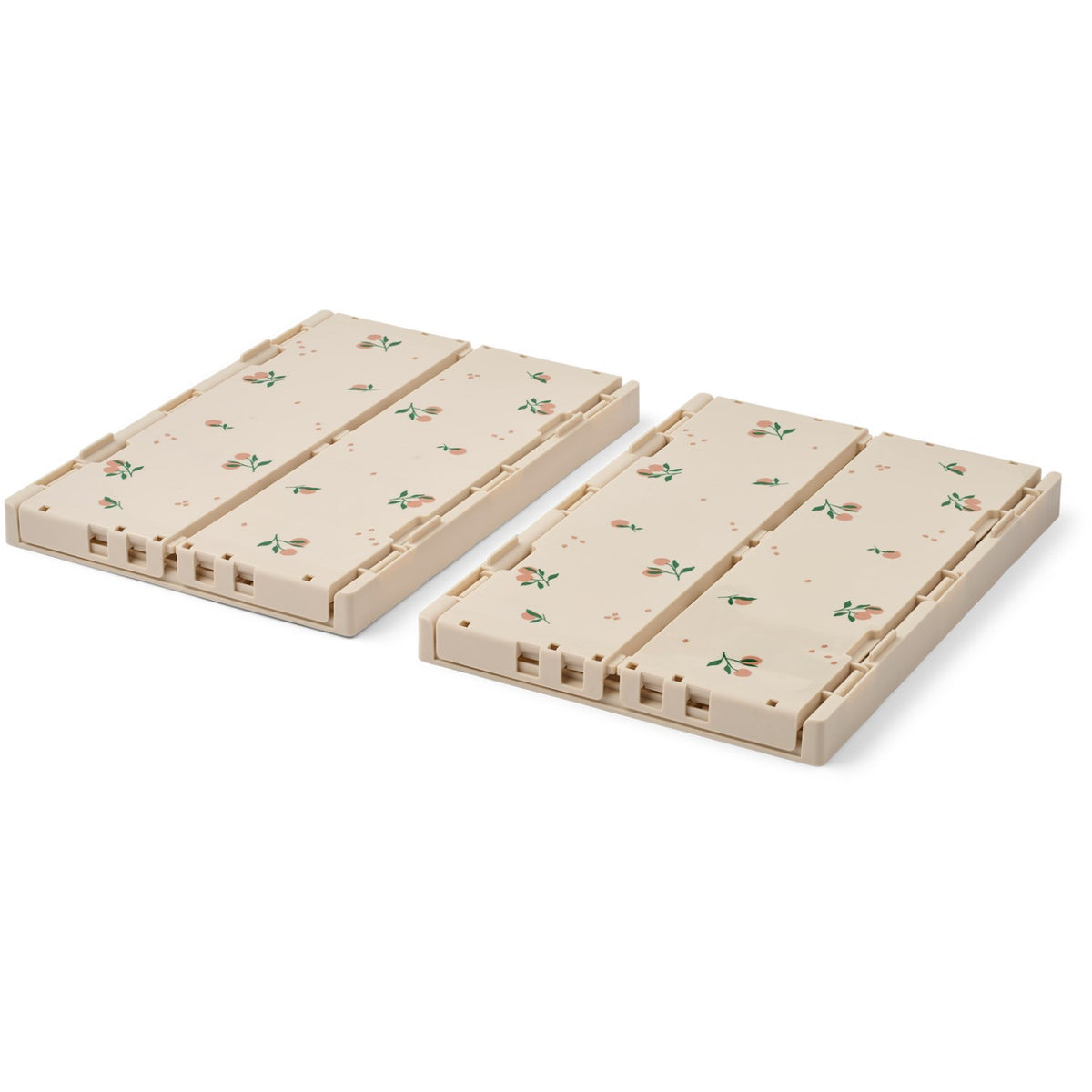 LIEWOOD Peach / Sea Shell Weston Printed Storage Box M 2-pack