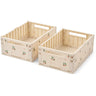 LIEWOOD Peach / Sea Shell Weston Printed Storage Box M 2-pack