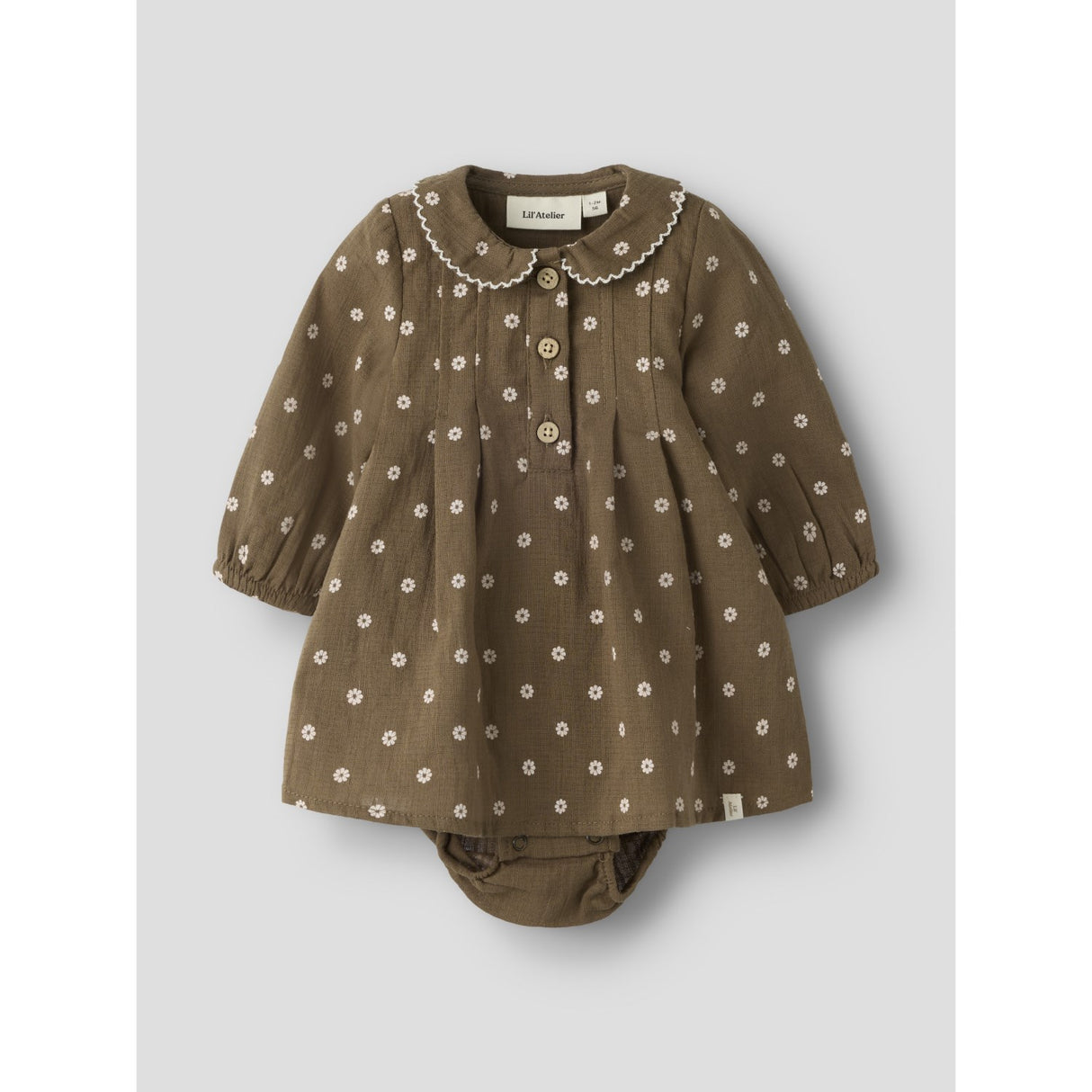 Lil'Atelier Teak Nbfhulla Ls Loose Body Dress Lil