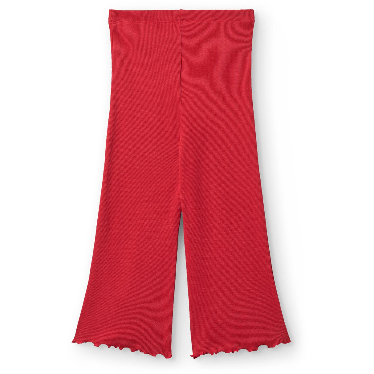 COPENHAGEN COLORS Red Modal Rib Wide Pants
