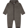 Huttelihut Brown Melange Pram Suit Ears Cotton Fleece