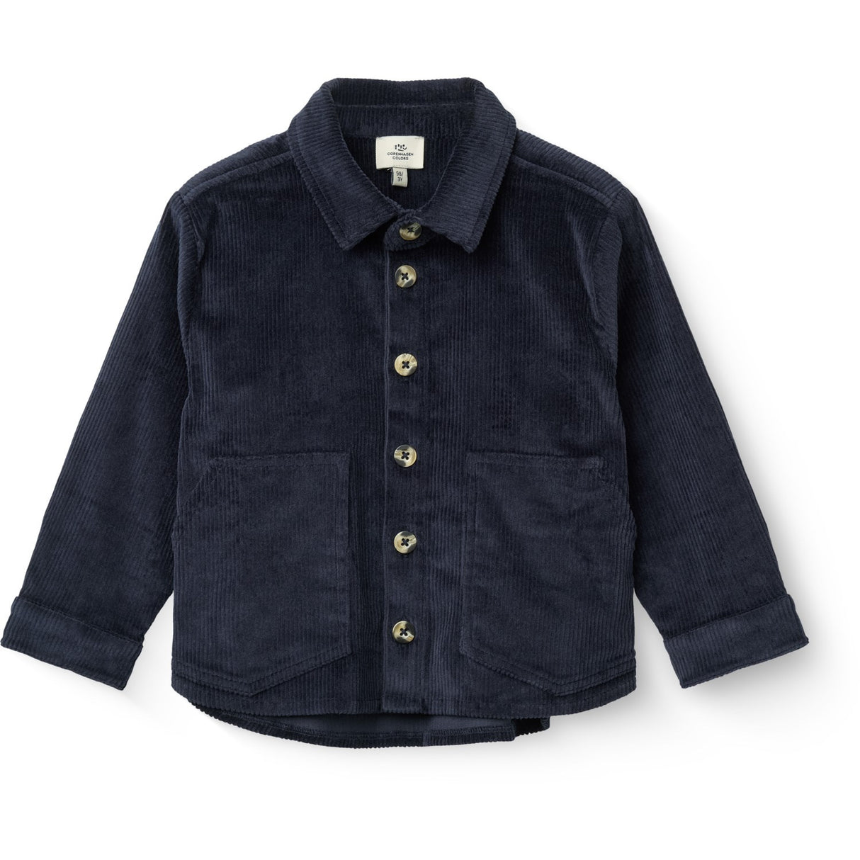 COPENHAGEN COLORS Navy Corduroy Overshirt