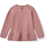 COPENHAGEN COLORS Winter Rose Merino Knitted Frill Blouse