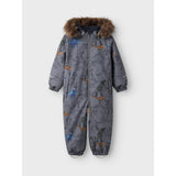 Name It Mockingbird Dinosaur Snow10 Suit AOP Fo Noos